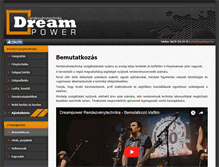 Tablet Screenshot of dreampower.hu